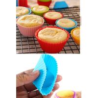 6 Adet Yıkanabilir Mini Tırtıklı Muffin Kalıbı- Ribanalı Kek-Cupcake- Renkli Hamur Işi Kabı