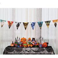 Cadılar Bayramı Halloween Flama Bayrak Banner Süs 8 li 3 Metre