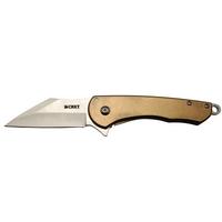 Crkt Jettison 6820 BRW Kahverengi Kamp / Outdoor Çakı 18,5cm - Yarı Otomatik, Kemerlikli, Kutulu