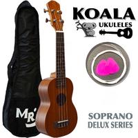 Delux Soprano Ukulele Seti Koala Kılıf+Pena+Takım Tel Hediye KA5215MS