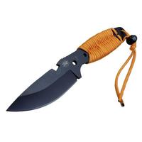 DPX Gear Assault 0238TRN Kamp Bıçağı 22,5 cm - Turuncu, Metal; İpli Sap