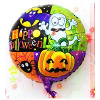 Halloween Örümcekli Kabaklı Folyo Balon 18 inç