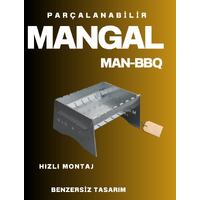 Katlanabilir Mangal - Portatif Katlanabilir Kamp ve Piknik Mangalı 1 MM Kalınlık