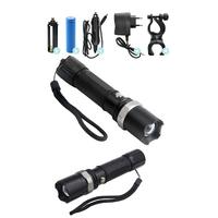 Km-110 Profesyonel Şarjlı El Feneri Ledli+flashlight+zoom Özellikli 6 Parça Full Set