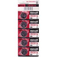 Maxell CR2016 3V Lityum Düğme Pil 5'li Paket