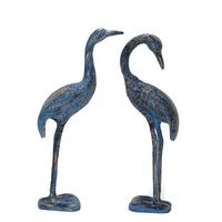 Metal İkili Flamingo Seti 36 Cm Biblo Dekoratif Hediyelik