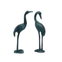 Metal İkili Flamingo Seti 36 Cm Biblo Dekoratif Hediyelik