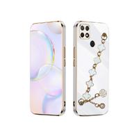 Oppo A15S  Elçek Şanzeli̇ze Kilif Beyaz