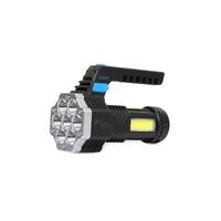 PS-3879 USB Şarj Göstergeli Şarj Edilebilir 7*XPE +COB Led El Feneri