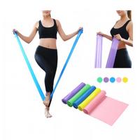 Sarı Pilates Lastiği Kolay Direnç Pilates 120 CM*15 CM*0.25 MM